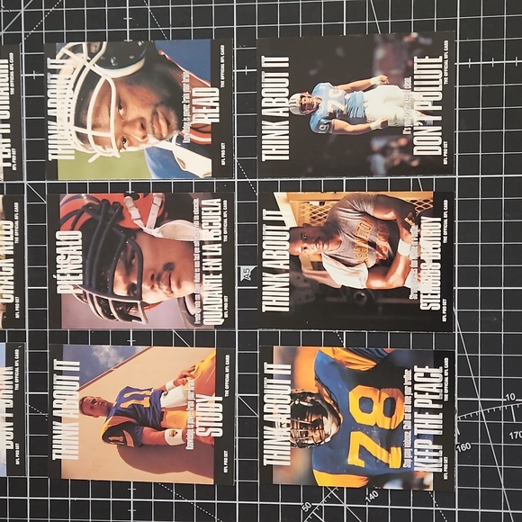 9 card lot of 1991 Pro Set THINK ABOUT IT Series in Near Mint condition! - Picture 3 of 6
